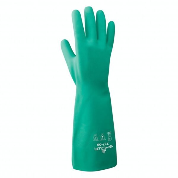 GUANTE DE NITRILO VERDE DE 18"